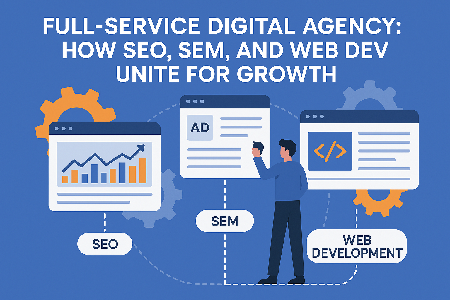 Full-Service Digital Agency: How SEO, SEM, and Web Dev Unite for Growth