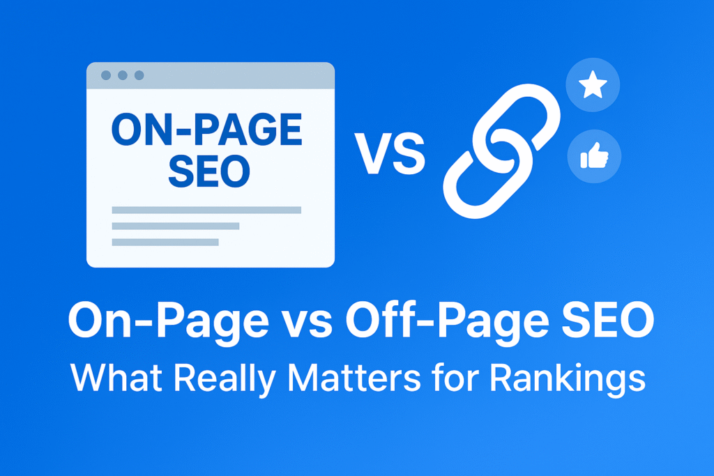 On-Page vs Off-Page SEO What Really Matters for Rankings